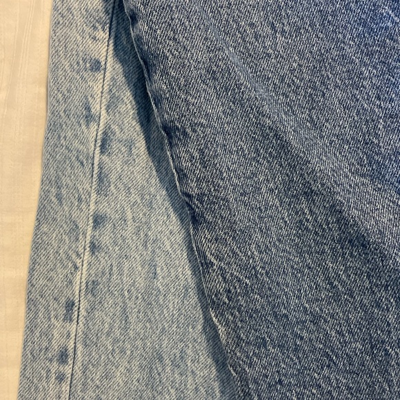 Half & half toned Garage 90’s straight cut jeans - Picture 3 of 6